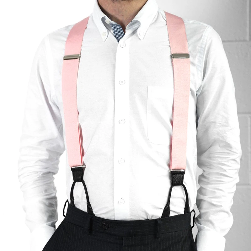  Оптовая продажа Y-образные креативные Эластичные подтяжки для рубашек взрослых мужчин с кожаными держателями отверстиями