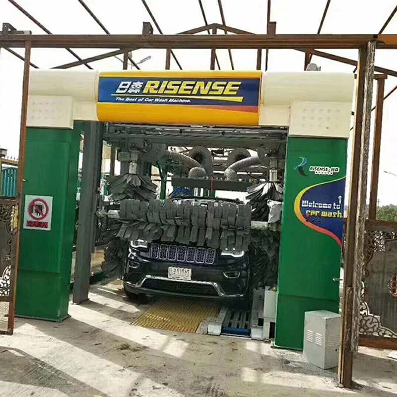 Risense Лучшие коммерческие туннельные щетки для мойки с автоматической сушилкой воздуха и