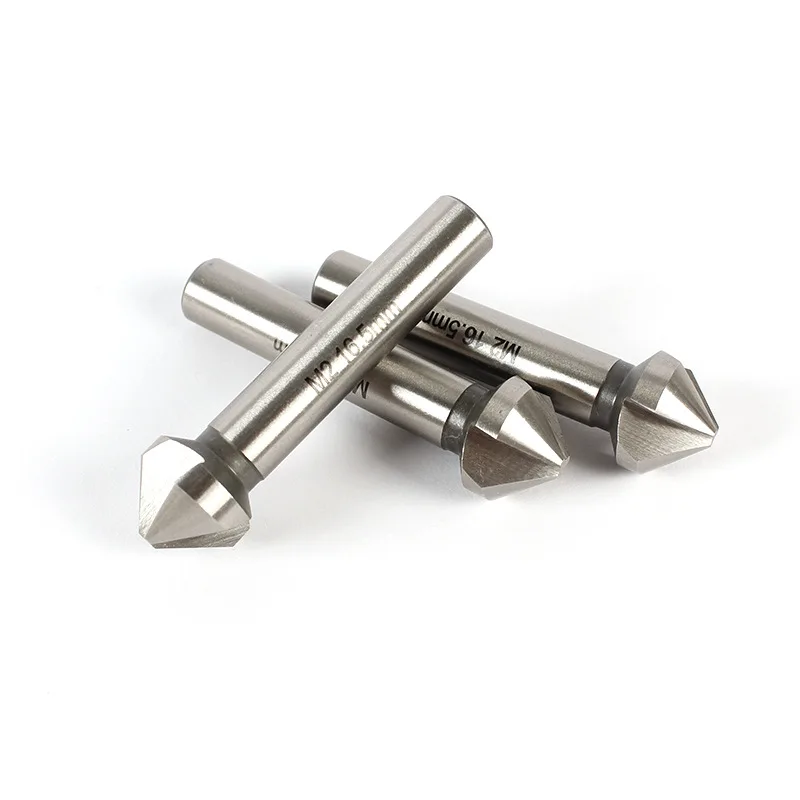 DIN335 Type C 3 Cutting Grooves 90 Degree Counter Angle HSS Chamfer Countersink Drill Bit For Chamfering and Burring