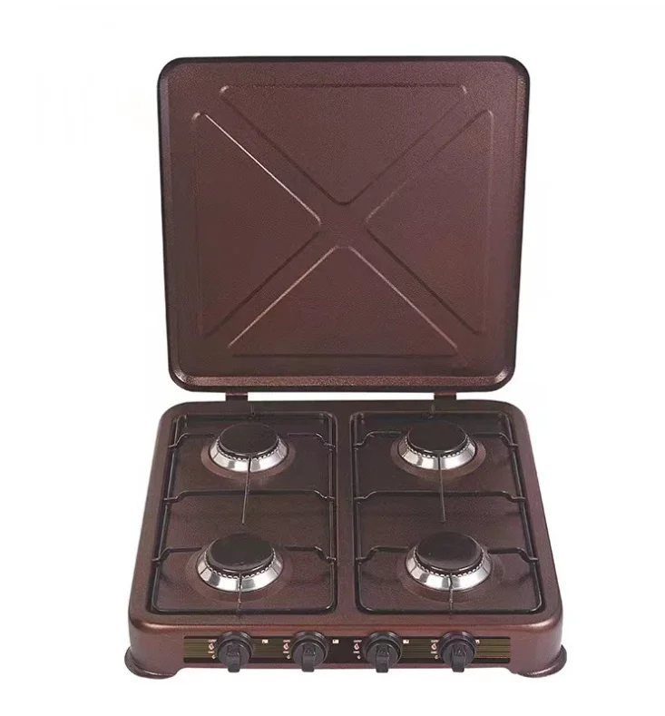 Modern novel Low price Factory Manufacturer 4 Burners Portable Gas Stove for Home Kitchen Camping
