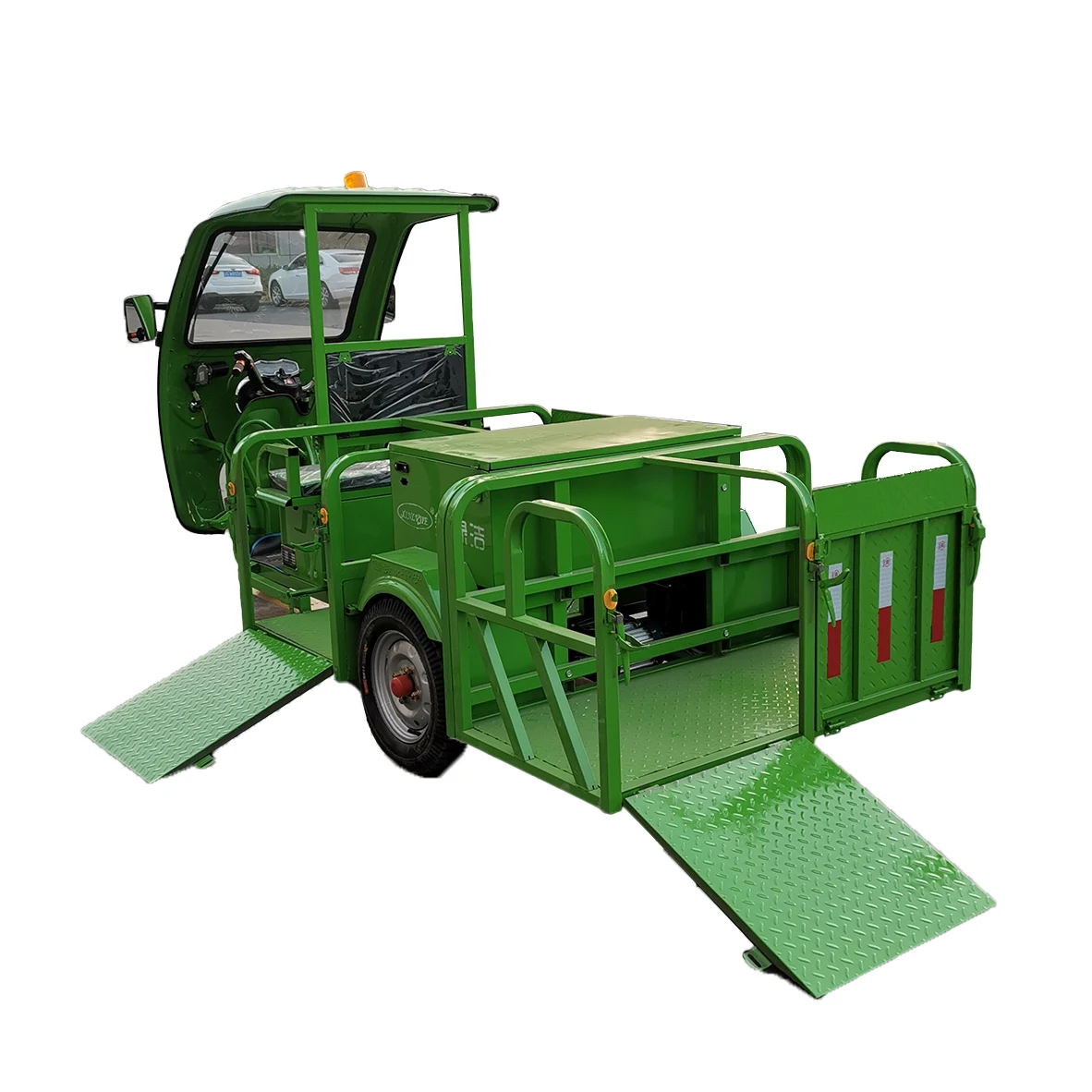 240L Trash can transportation Electric Tricycle Transportable up to 4 pieces