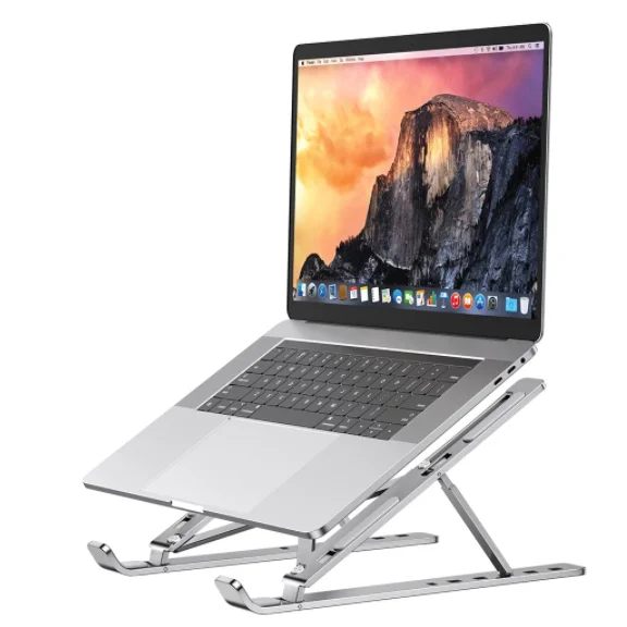 Laptop stand aluminium adjustable laptop portable stand folding lift bracket aluminum alloy stand for laptop tablet