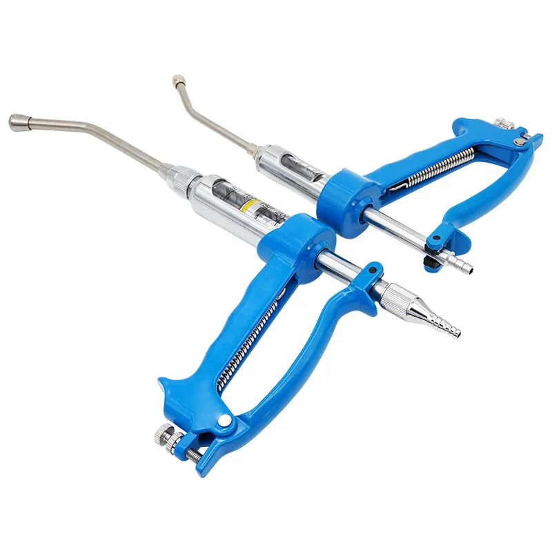 10ml Manual Type Cattle Sheep Drencher Syringe Gun Dose Adjustable Automatic Veterinary Drencher Gun with 2.5L Tank