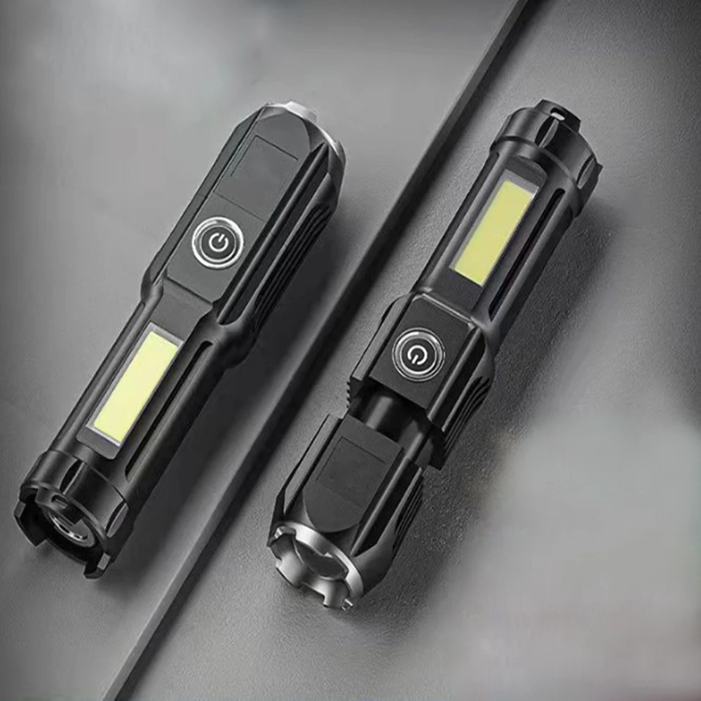 Multi-Functional Rechargeable Safety  Powered Cheap Flash Light LED Torch Light Flashlight Outdoor