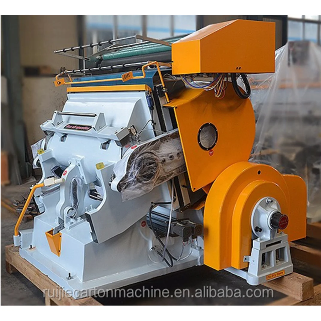 High speed accurate creasing and cutting machine with hot stamping