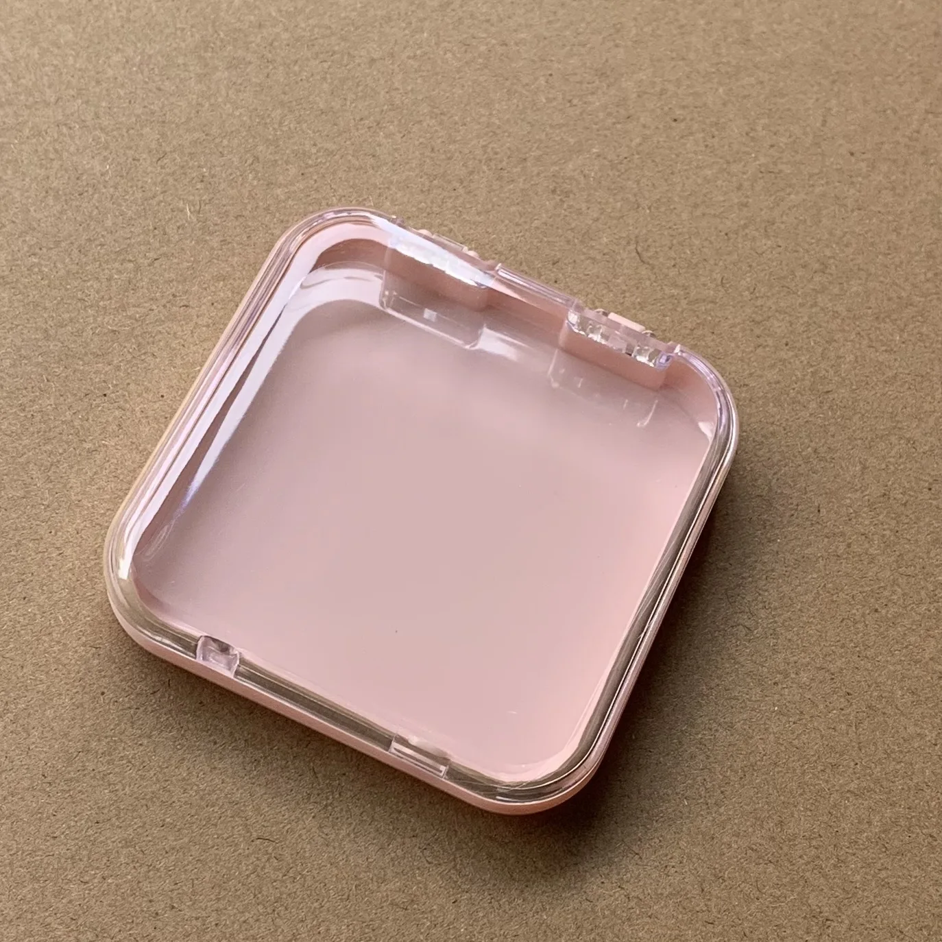 Press On Nails Empty Packaging Box Pink Dust Proof Nails Transparent Organizer Packaging Box For Artificial Nails