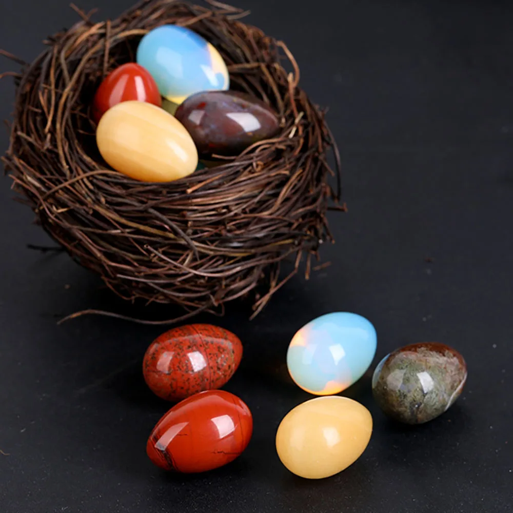 Hot sale mixed crystal eggs crystal carving Yoni eggs carving