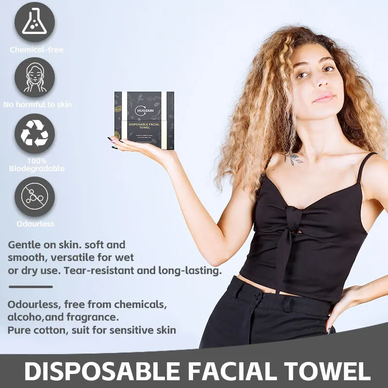 Clean Skin Club Towels Daily Use Hair Dry Wipes Disposable Nonwoven Face SPA Towel