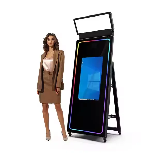 Magic Wedding 360° Selfie Station Instant Overhead Photobooth Kiosk Photo Booth Machine for Camera & SLR Photography