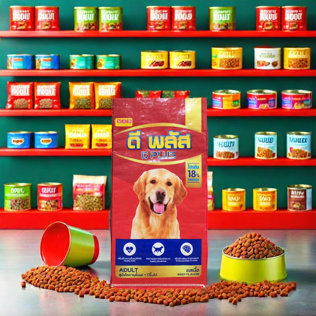 Custom Pet Food Bag 25kg 20kg 10kg Factory Wholesale Large Recyclable PP Woven Bags for Dog/Cat Dried Food Packaging Bags