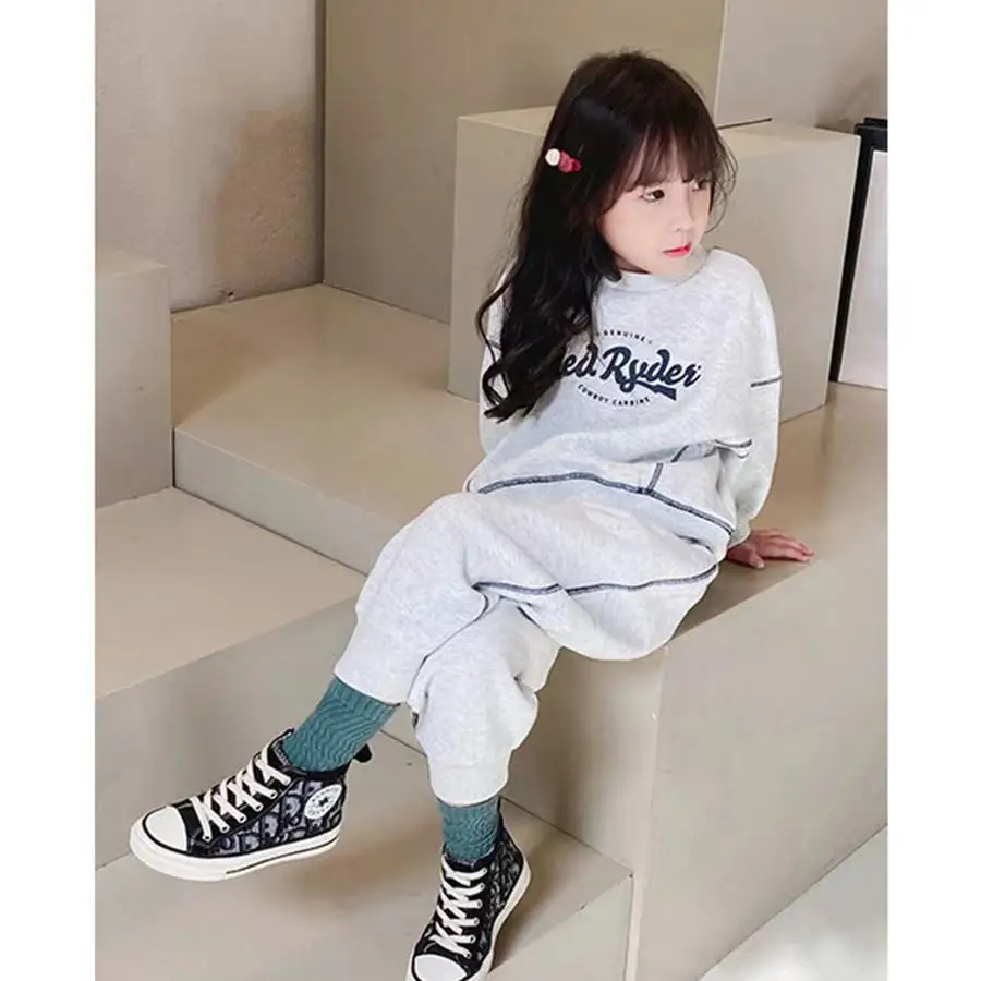 Custom Logo New cotton boys clothing sets 12-13 years old boy suit kids wholesale