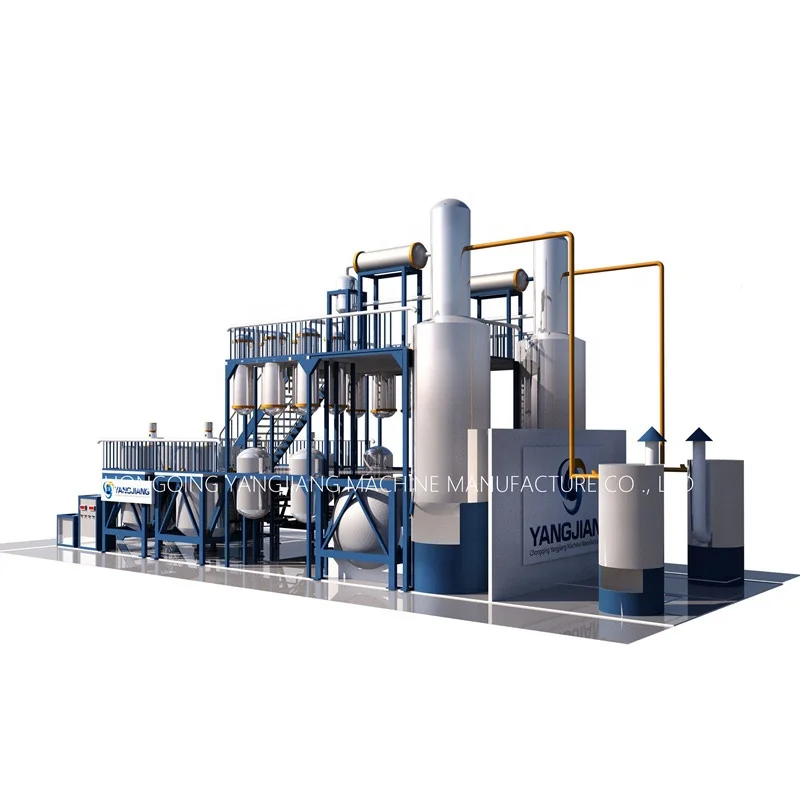 Equipment for distillation of waste oil into diesel fuel