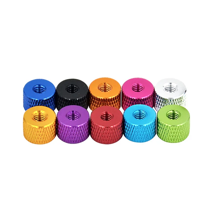 Free sample Anodized aluminum knurled Thumb Nut