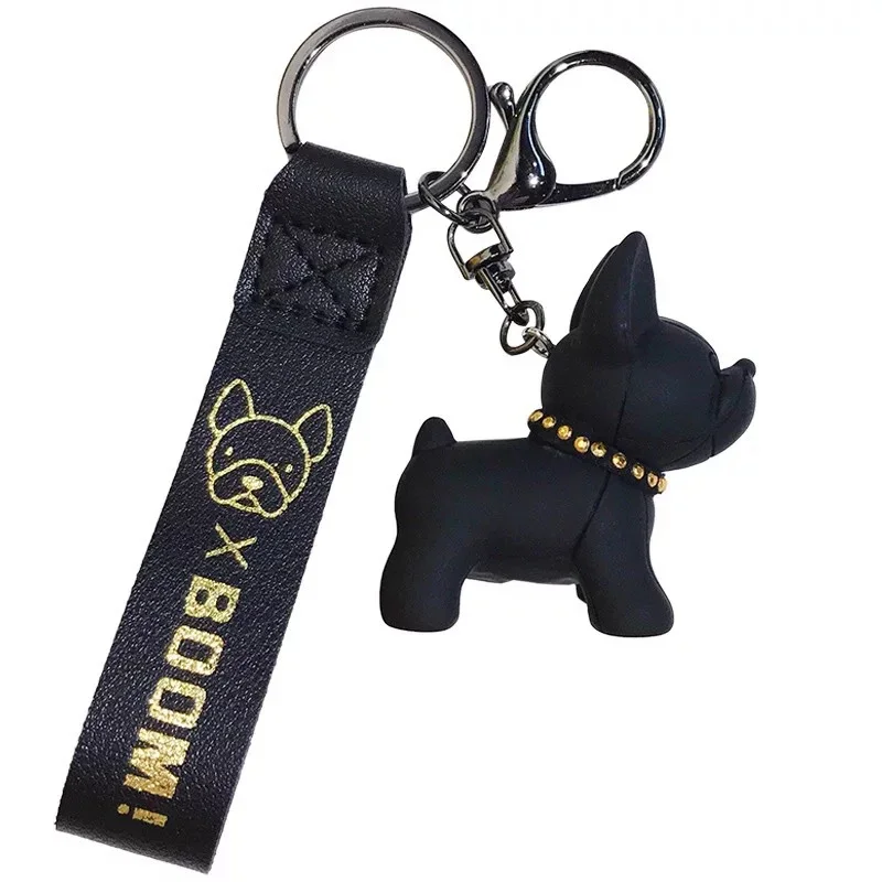 Cartoon Keychain Cute Pit Bull Shiba Inu Doll Key Chain Creative Law Fighting Dog Bag Pendant
