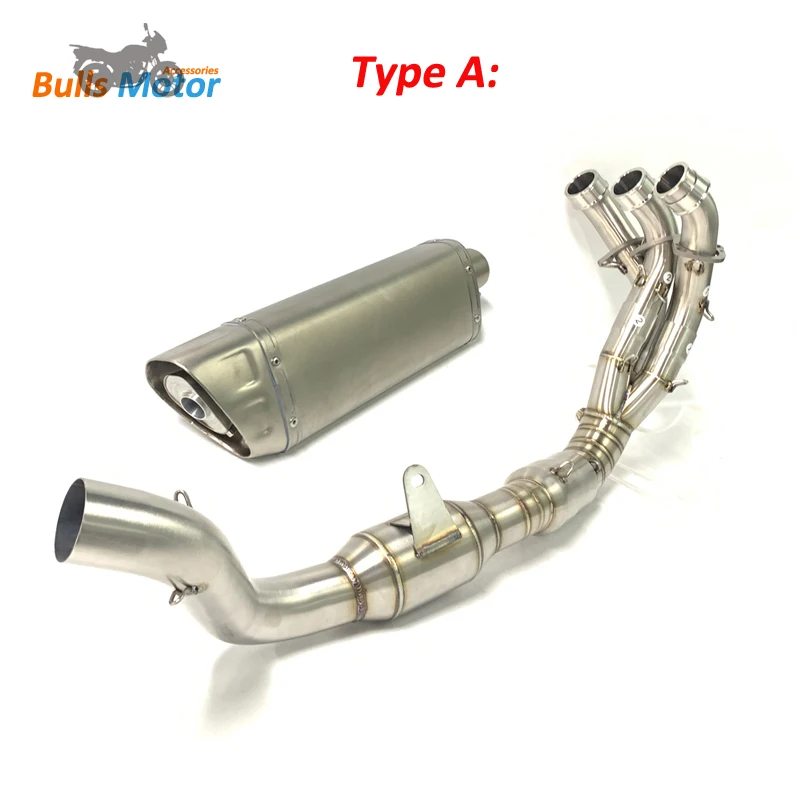 Stainless Full Exhaust for YAMAHA MT09 FZ09 Exhaust Pipe 2021 2022 MT 09 FZ09 Motorcycle Front Exhaust Tube pipe moto elbow
