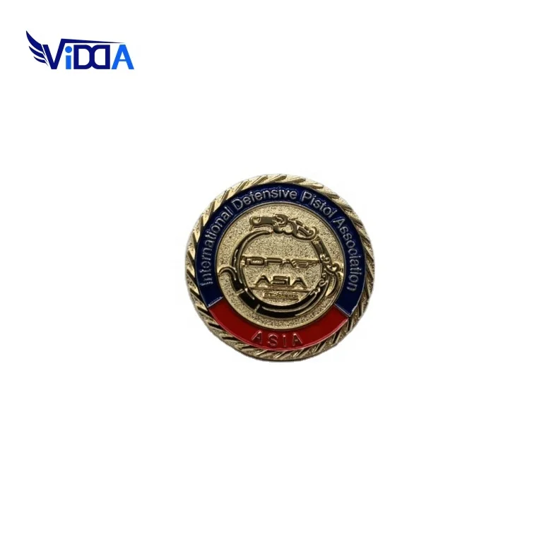 Hot Selling Custom Design Enamel High Quality Round Metal Souvenir Pin Badge