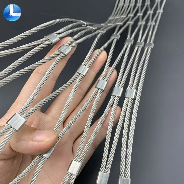 Сетка из проволочной сетки нержавеющей стали 100*100 мм сетка для кабеля подъема зеленых растений стен