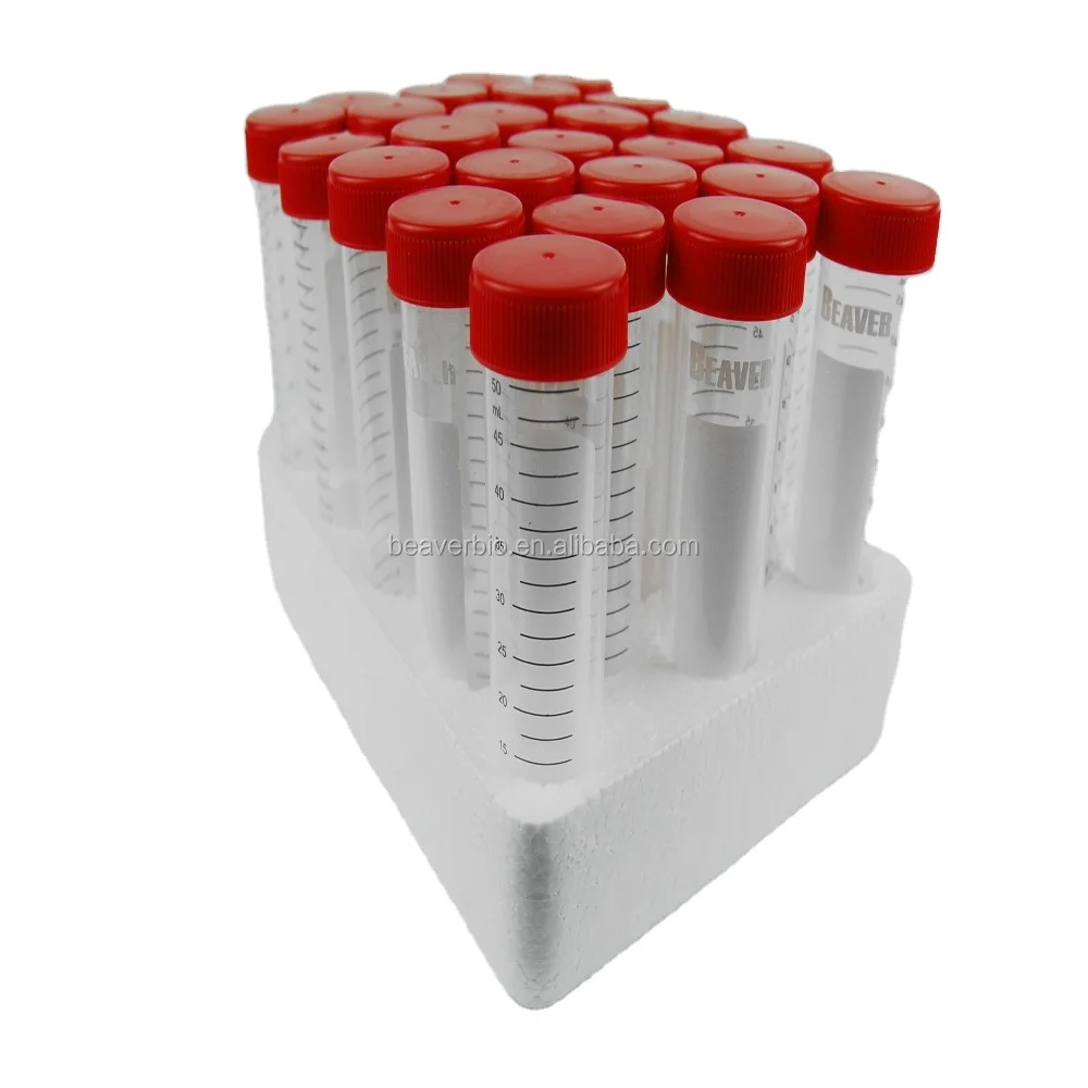 50 мл пластиковая коническая центрифуга с держателем пены для лабораторных расходных материалов