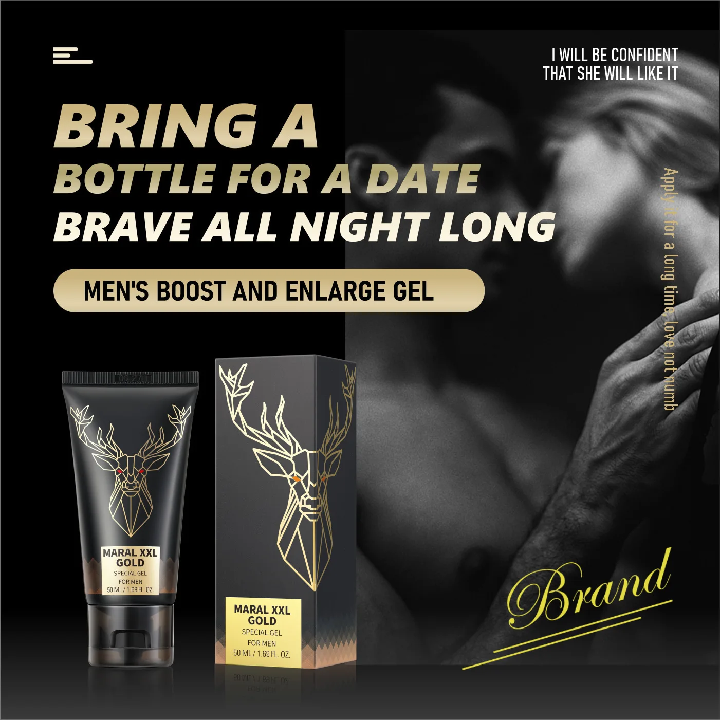 CHEAP maral xxl gold gel strong man cream for male