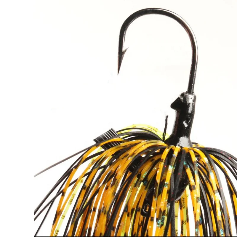 3/8oz Colorful Rubber Spinner Bait ,Bass Jigs,Tungsten Steel Jigs Weedless Rubber Jigs Bass Jigs