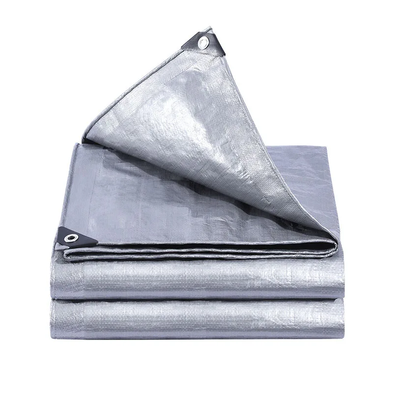 Pe Tarpaulin Waterproof White Orange Tarps Lightweight Durable Sunproof Poly Tarps 160gsm Outdoor Industrial HDPE Tarpaulins