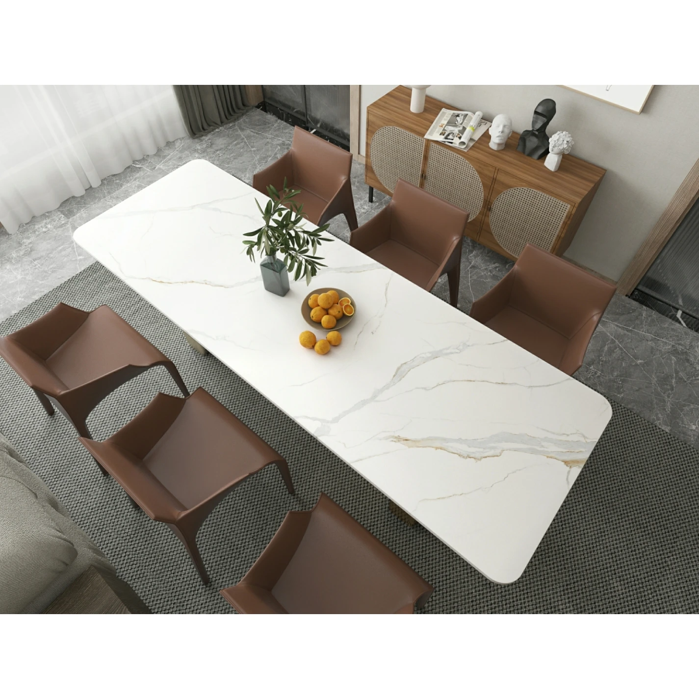Sintered Stone Slabs Countertops Kitchen Calacatta Gold Marble Look Background Wall Panels Artificial Stone