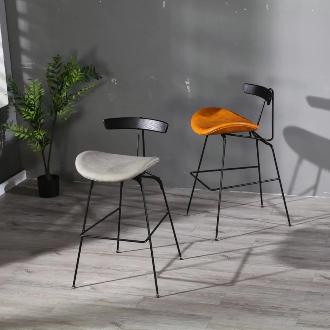 Back support 2024 cheap bar chairs for bar table kitchen usage hotel furniture