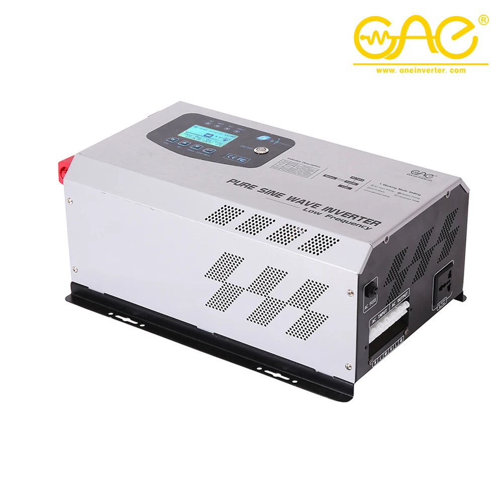  Hot sale inverter 1000W 3000w 5000W dc 12v 24v to 110v 220v pure sine wave power for RV Converter with AC charge