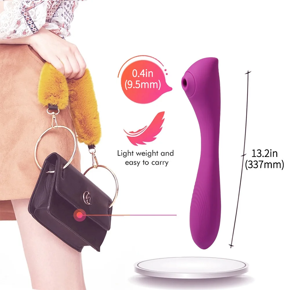 
Clitoral Sucking Vibrator with Heating Mode 2 in 1 High Frequency Clit Sucker for Clitoris Nipple Stimulation 