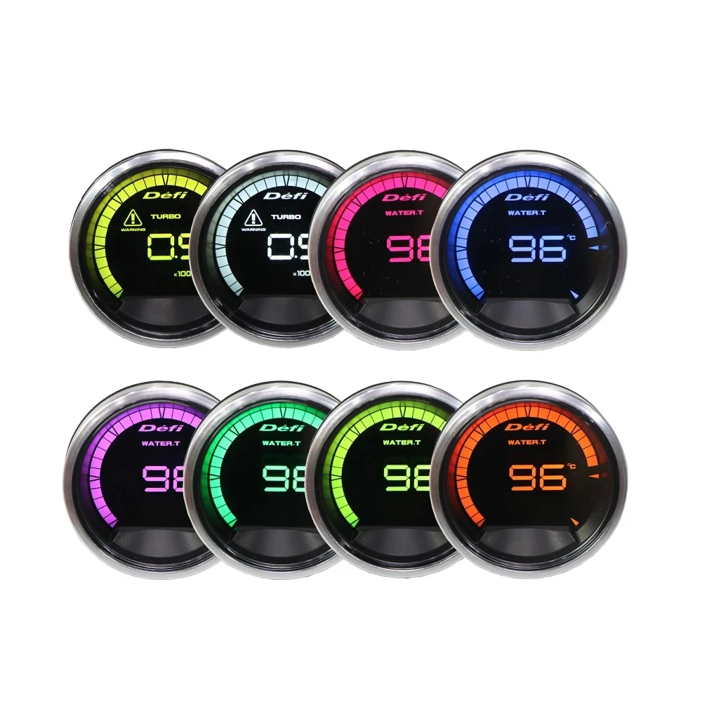 NEW Obd Defi 60mm Car Gauge A2  Need 1 Controller 7 Colors Defi Boost Voltage Water Temp Oil Press Oil Temp RPM Tacho. Meter