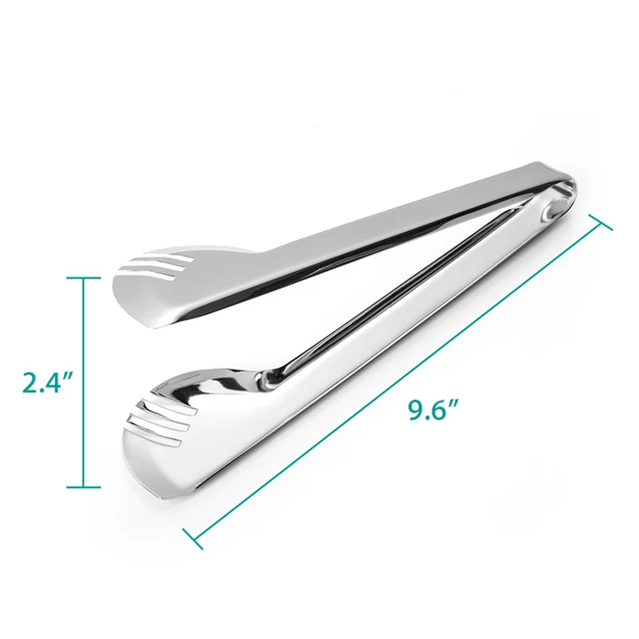 Barbecue Tools Heat Resistant Silicone Handle Stainless Steel Korean Bbq Tongs