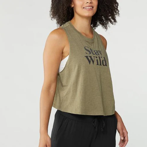 
Ladies Yoga Tanks Shirts 100% Cotton Loose Fit Gym Wear Workout Sleeveless Tank Top For Women 