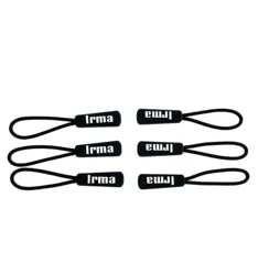 New Fashion Top Quality Customized Logo Slider Rubber Black Zipper Slider Nylon For  Clothes Bag Shoes Zipper Puller