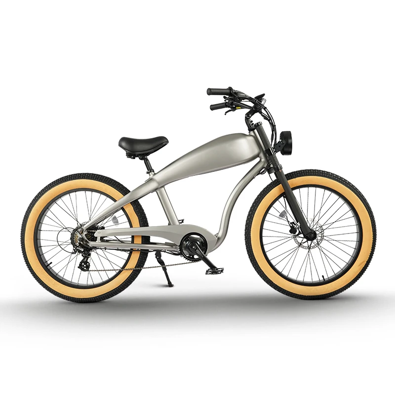 Hoya Frame 52v Fat Beach Ebike 26 Inch Electric Cruiser Bike 350W 750W Bicycle Electric Bike Hot Sale Alloy Lithium Battery 36V