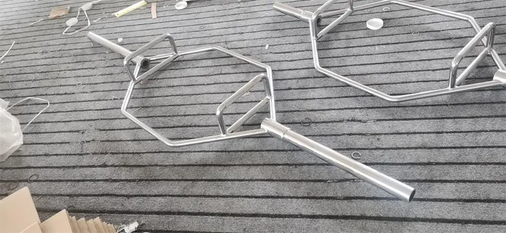 High quality Gym Weight Lifting Hexagon Hard Tie Rod  Fitness Accessories Deadlift Barbell