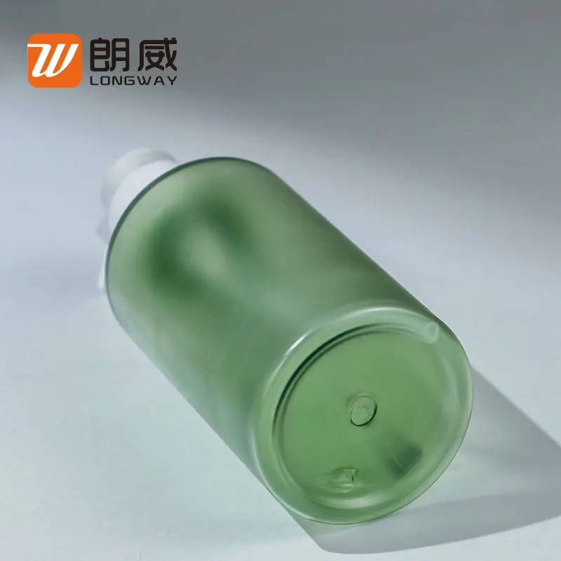 200ml PET thick wall dispenser pump matte bottle for facial cleansing
