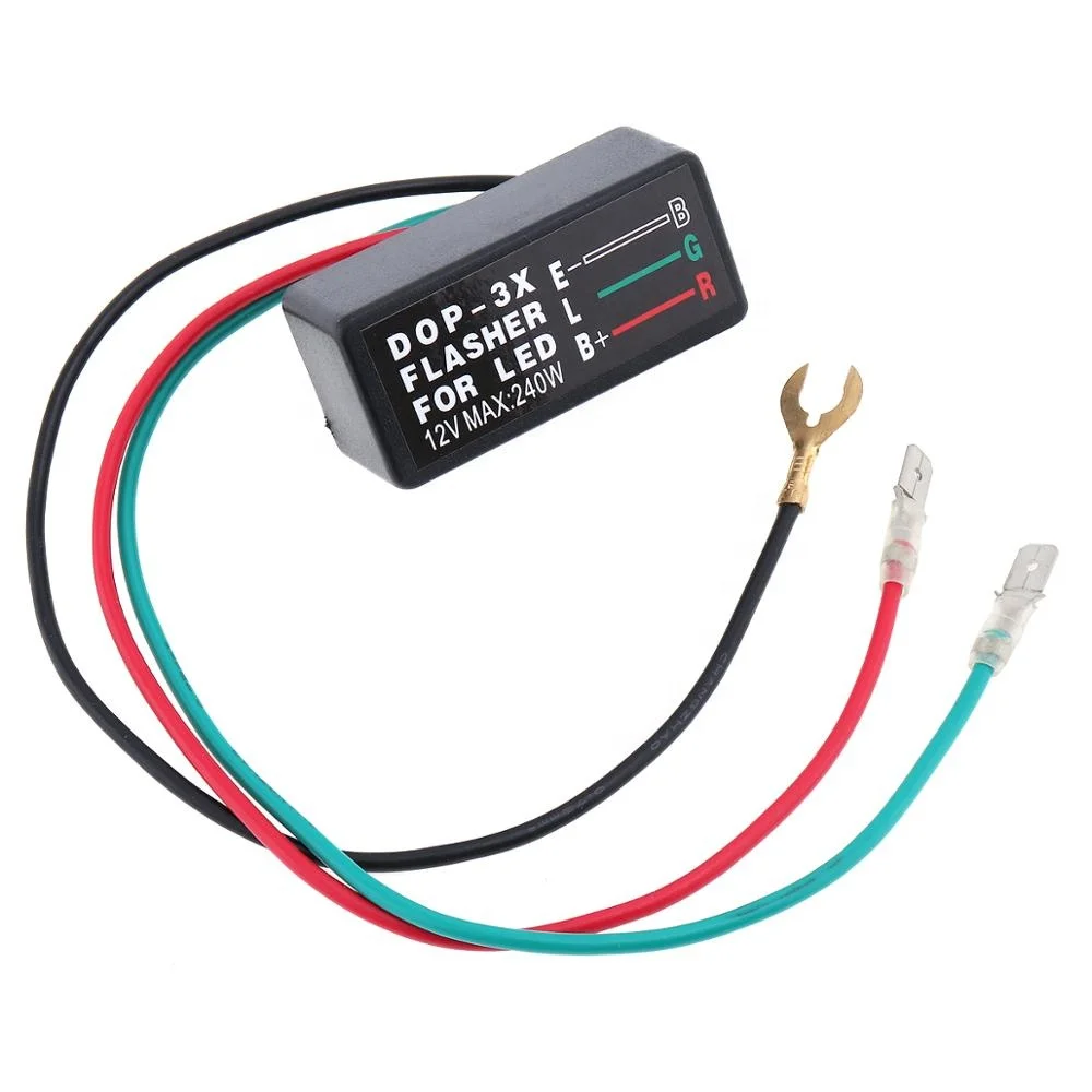  12V 3 Pin мотоцикл электронный светодиодный проблесковый маячок РЕЛЕ Светодиодный модуль DOP-3X указатель поворота свет мигалкой мигалки