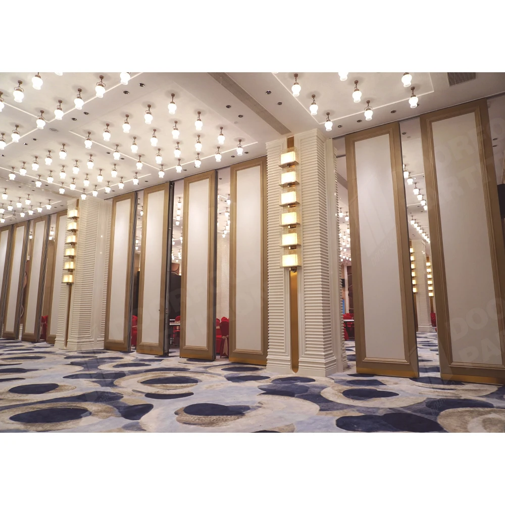 Customizable vertical acoustic sliding movable wall partition movable sound proof partition wall panel