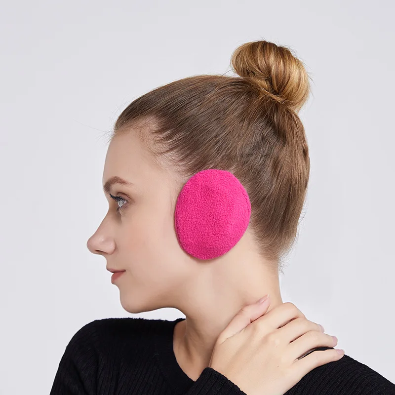New Unisex Solid No Hair Band Winter Earmuffs Women Men Ear Cover Protector Thicken Plush Soft Warm Earmuff Warmer Accessories