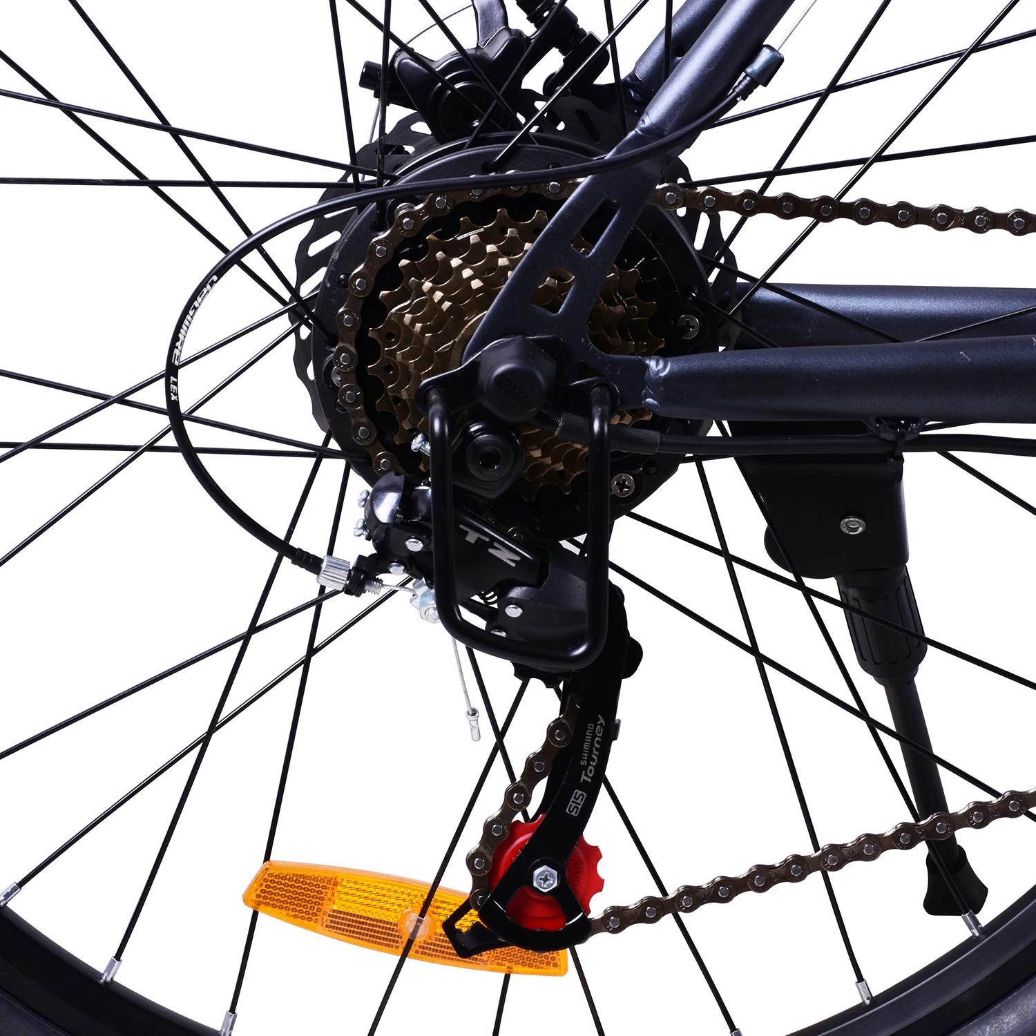 Speed sensor mountain off-road 4.0 fat tire beach electric bicycle 26 inch hard fork power assisted lithium tram