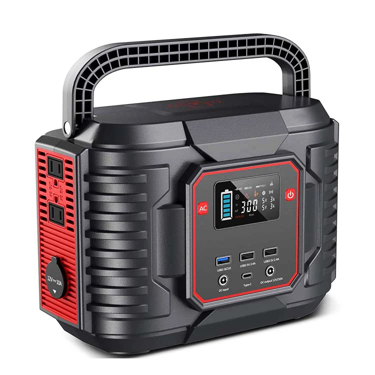Factory Solar 230V Jump Starter With Air Compressor Car Power Bank 500W Lithium Battery