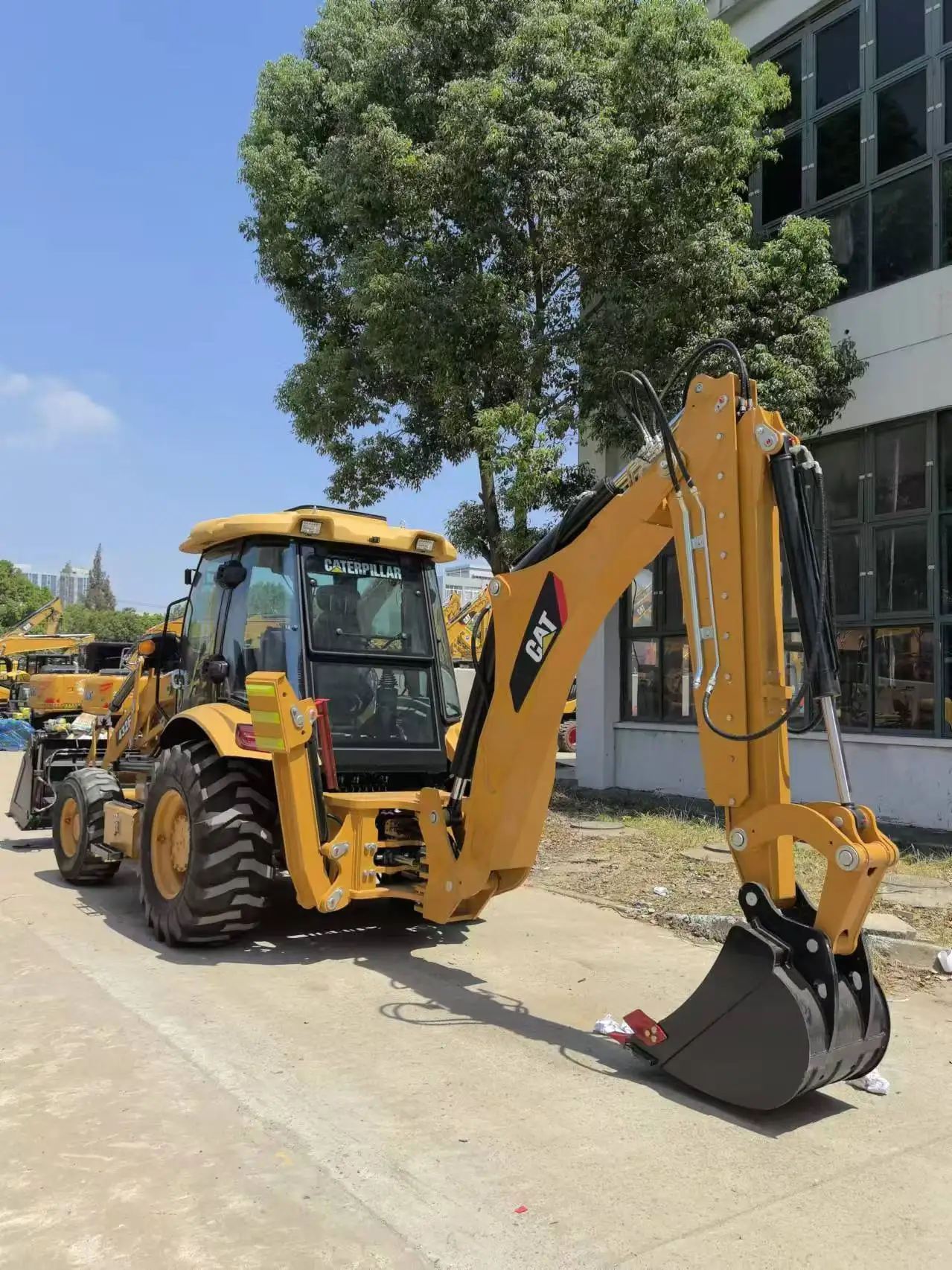 New Caterpillar 432F2 432F 420F 416F 416F2 420F2 loader with extension arm CAT 432f2 4*4 side shift backhoe loader price low
