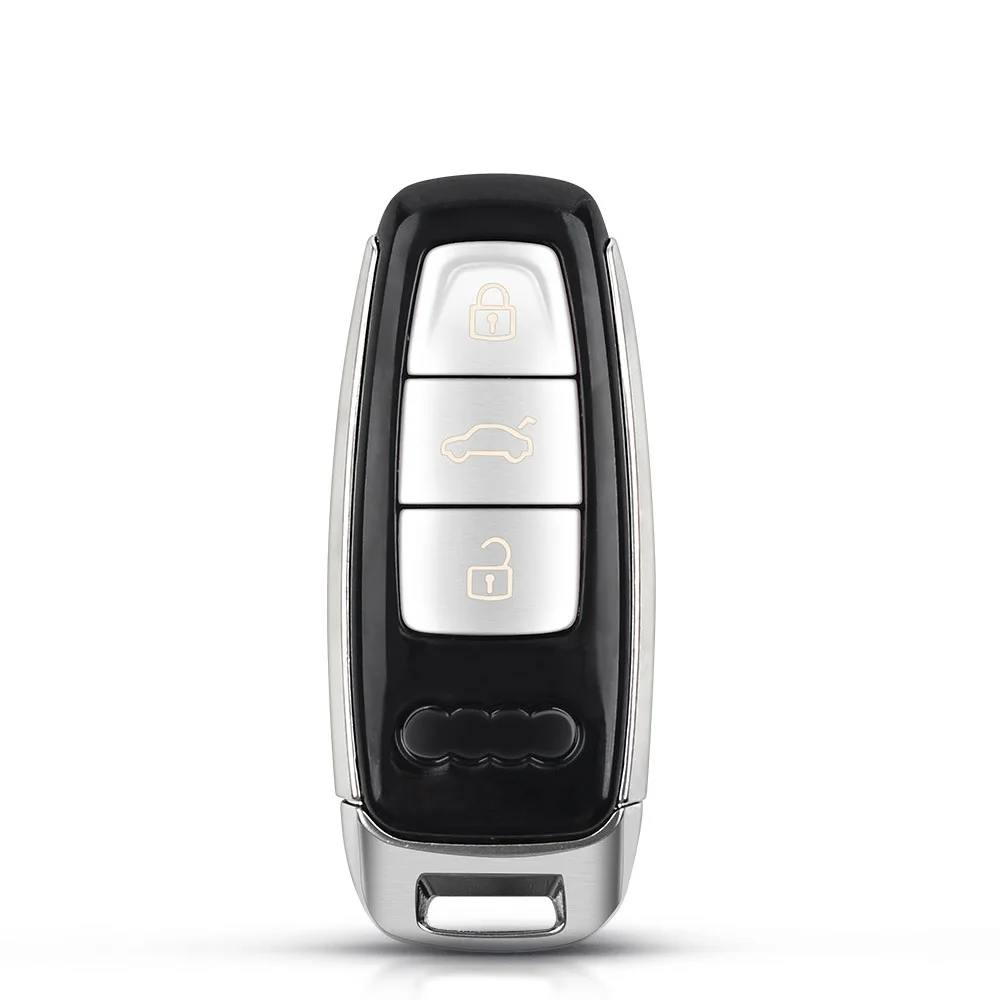 3 Buttons Remote Car Key Shell Case Fob For Audi A6 C8 A7 A8 Q8 2017-2020 Fob Case Replacement New Arrivel