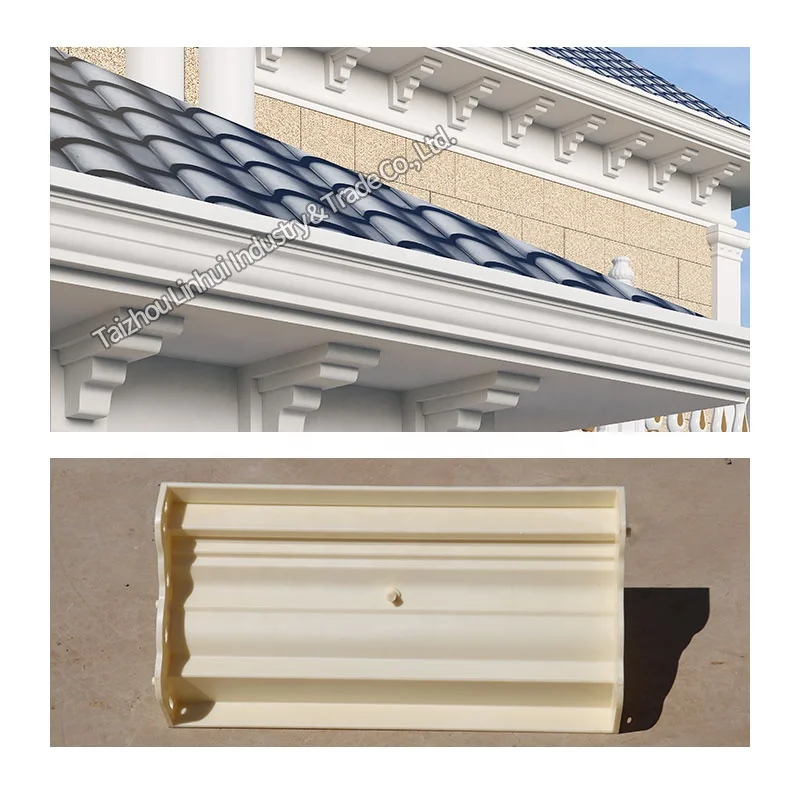 Cheapest Concrete Eaves Molds Cast in Place Cornice Construction Molding Gypsum Line Moulding Building Exterior Wall Roof Moulds