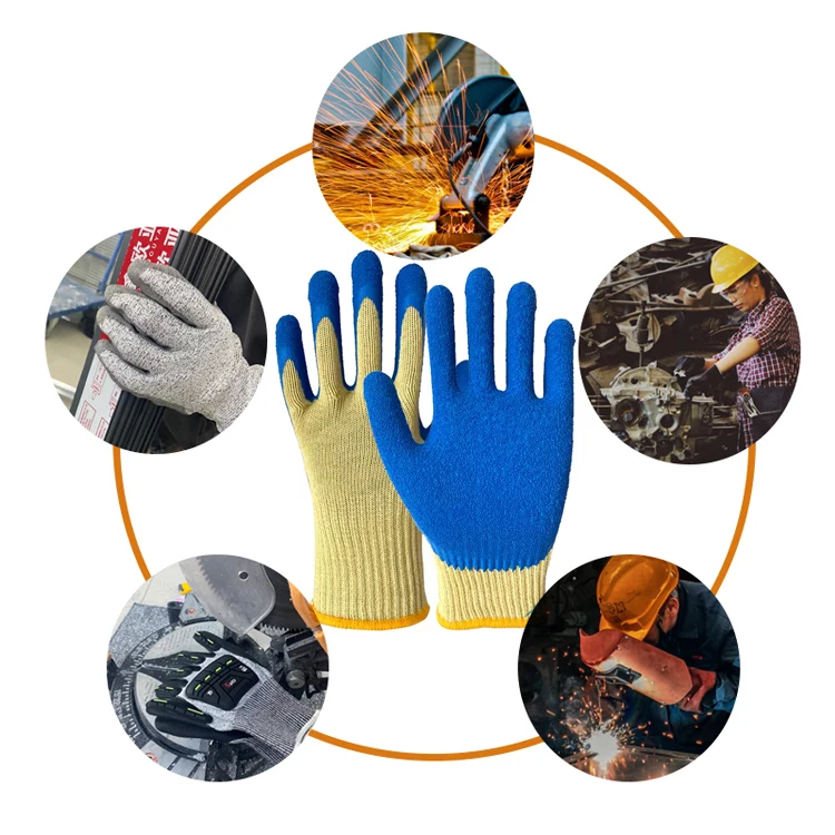 Sunnyhope custom logo Aramid fireproof heat-insulated A6 cut resistant gloves