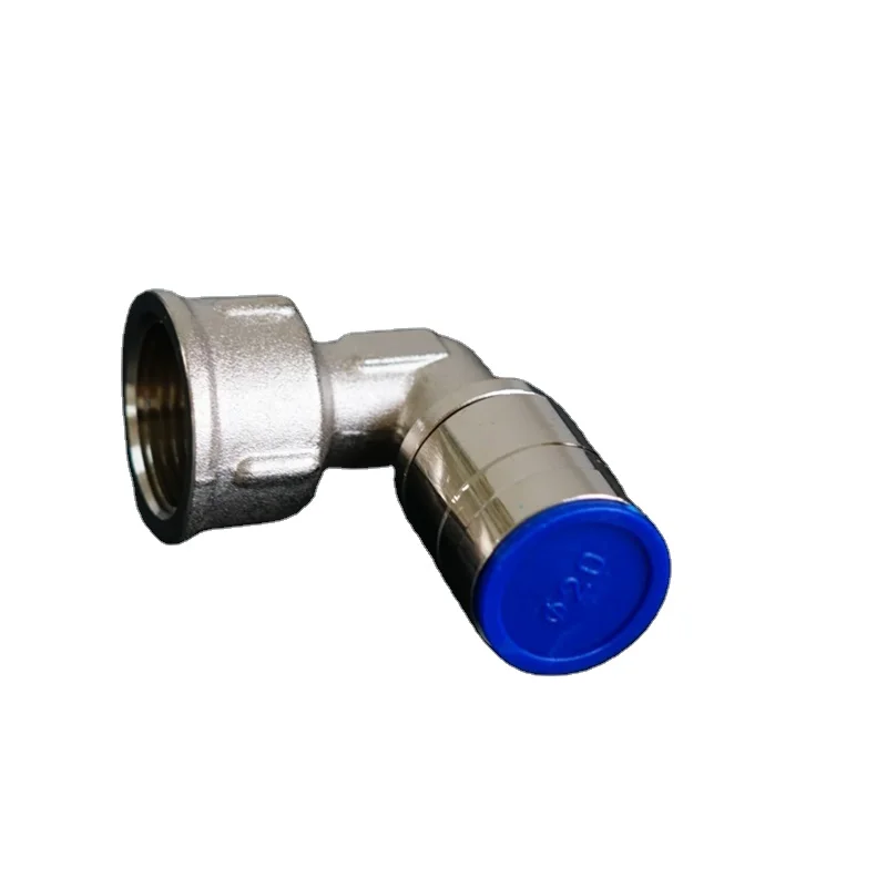 multilayer pex pipe fitting brass  32mm silver colour reduce elbow brass gas fittings