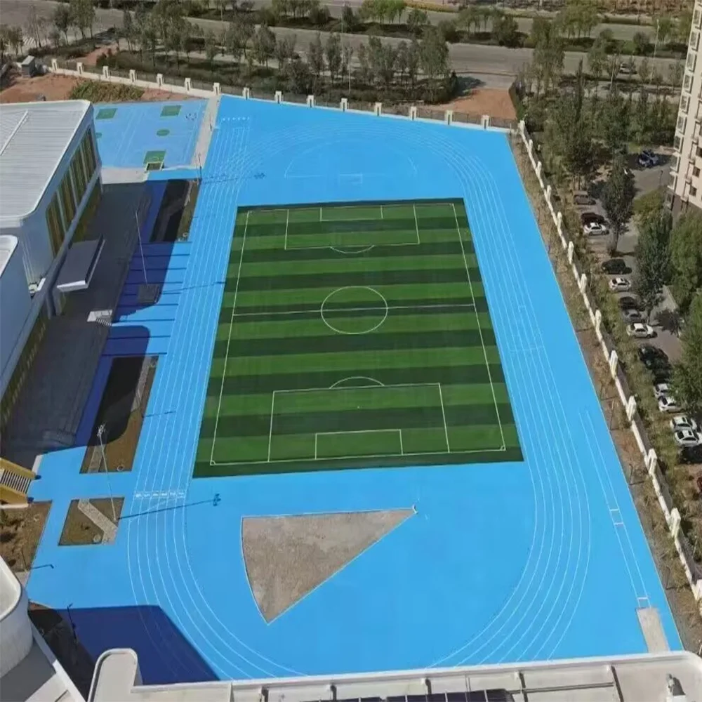 Factory Direct Supply Anti-UV Stadium School Rubber Running Track Runway Material PU Flooring With High Qualitycompetitive Price