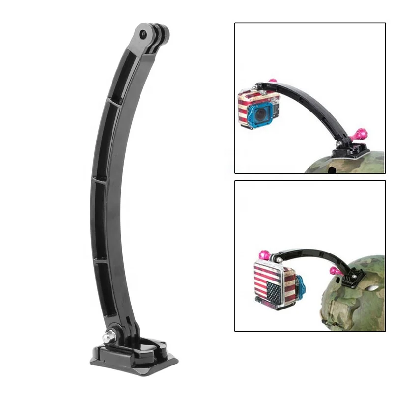 Helmet Extension Arm Kit Self Photo Mount Motor Pole Selfie Front Face for GoPro Hero 7 6 5 4 3+ For Xiaomi Yi SJCAM SJ4000