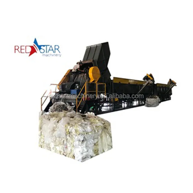 REDSTAR Waste Plastic HDPE/LDPE/PP/PE Recycled Washing Equipment Line Recyclable Plant Machine For Film