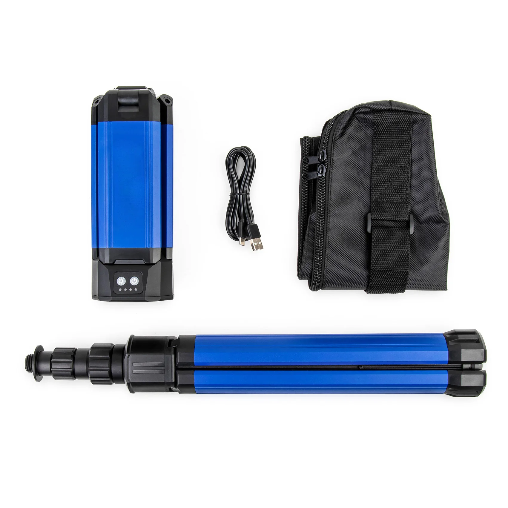Powerology Camping 2000LM USB-C Rechargeable Foldable Tripod Worklight waterproof IPX4 with 4000mAh battery and Strong Magnets